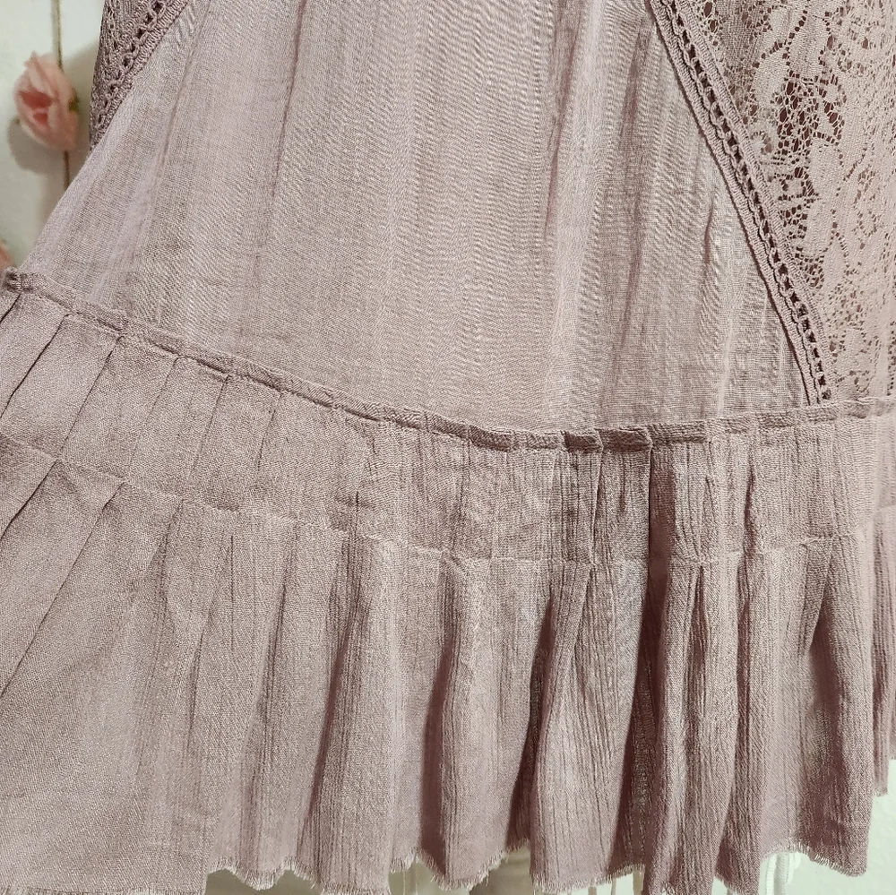 Free People One Elderberry Angel lace mini dress - Picture 5 of 6